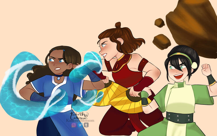 The Gaang Girls - Avatar:The Last Airbender Series